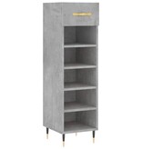 VidaXL Schoenenkast 30x35x105 cm bewerkt hout betongrijs