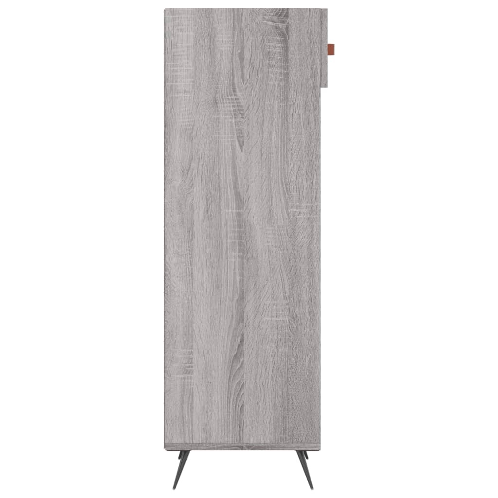 VidaXL Schoenenkast 30x35x105 cm bewerkt hout grijs sonoma eikenkleur