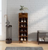 VidaXL Schoenenkast 30x35x105 cm bewerkt hout gerookt eikenkleurig