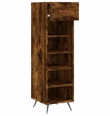VidaXL Schoenenkast 30x35x105 cm bewerkt hout gerookt eikenkleurig