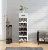 VidaXL Schoenenkast 30x35x105 cm bewerkt hout wit