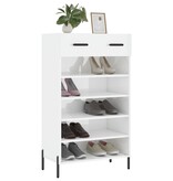 VidaXL Schoenenkast 60x35x105 cm bewerkt hout hoogglans wit