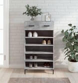VidaXL Schoenenkast 60x35x105 cm bewerkt hout betongrijs