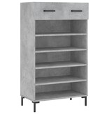 VidaXL Schoenenkast 60x35x105 cm bewerkt hout betongrijs