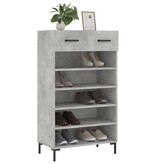 VidaXL Schoenenkast 60x35x105 cm bewerkt hout betongrijs