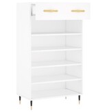 VidaXL Schoenenkast 60x35x105 cm bewerkt hout wit