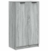 VidaXL Schoenenkast 59x35x100 cm bewerkt hout grijs sonoma eikenkleur