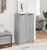 VidaXL Schoenenkast 59x35x100 cm bewerkt hout grijs sonoma eikenkleur