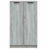 VidaXL Schoenenkast 59x35x100 cm bewerkt hout grijs sonoma eikenkleur