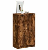 VidaXL Schoenenkast 59x35x100 cm bewerkt hout gerookt eikenkleurig