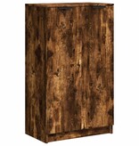 VidaXL Schoenenkast 59x35x100 cm bewerkt hout gerookt eikenkleurig