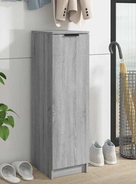 VidaXL Schoenenkast 30x35x100 cm bewerkt hout grijs sonoma eikenkleur