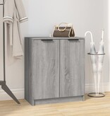 VidaXL Schoenenkast 59x35x70 cm bewerkt hout grijs sonoma eikenkleurig