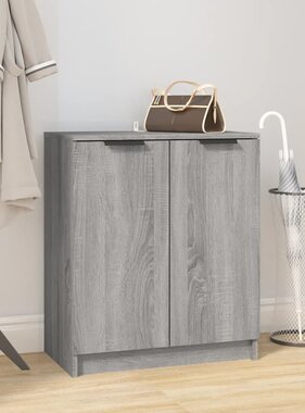 VidaXL Schoenenkast 59x35x70 cm bewerkt hout grijs sonoma eikenkleurig