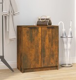 VidaXL Schoenenkast 59x35x70 cm bewerkt hout gerookt eikenkleurig
