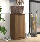 VidaXL Schoenenkast 30x35x70 cm bewerkt hout bruin eikenkleur