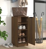 VidaXL Schoenenkast 30x35x70 cm bewerkt hout bruin eikenkleur