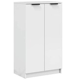 VidaXL Schoenenkast 59x35x100,5 cm bewerkt hout hoogglans wit