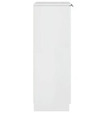 VidaXL Schoenenkast 59x35x100,5 cm bewerkt hout hoogglans wit
