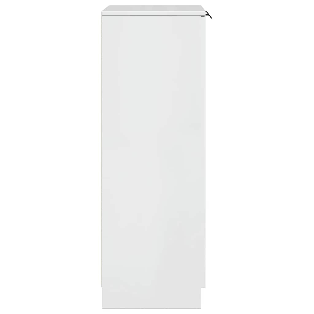 VidaXL Schoenenkast 59x35x100,5 cm bewerkt hout hoogglans wit