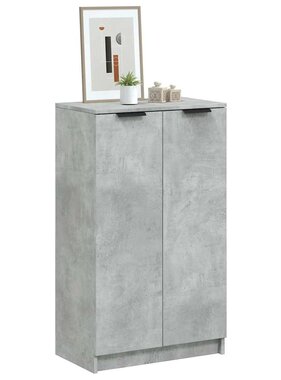 VidaXL Schoenenkast 59x35x100,5 cm bewerkt hout betongrijs