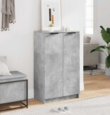 VidaXL Schoenenkast 59x35x100,5 cm bewerkt hout betongrijs