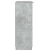 VidaXL Schoenenkast 59x35x100,5 cm bewerkt hout betongrijs