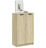 VidaXL Schoenenkast 59x35x100,5 cm bewerkt hout sonoma eikenkleurig