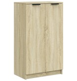 VidaXL Schoenenkast 59x35x100,5 cm bewerkt hout sonoma eikenkleurig