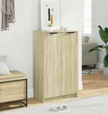VidaXL Schoenenkast 59x35x100,5 cm bewerkt hout sonoma eikenkleurig
