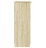 VidaXL Schoenenkast 59x35x100,5 cm bewerkt hout sonoma eikenkleurig