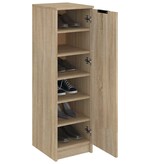 VidaXL Schoenenkast 30x35x100 cm bewerkt hout sonoma eikenkleurig