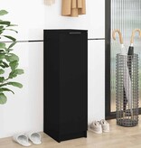 VidaXL Schoenenkast 30x35x100 cm bewerkt hout zwart