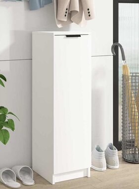 VidaXL Schoenenkast 30x35x100 cm bewerkt hout wit