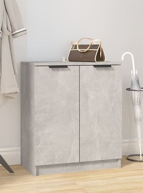 VidaXL Schoenenkast 59x35x70 cm bewerkt hout betongrijs
