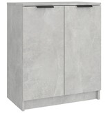 VidaXL Schoenenkast 59x35x70 cm bewerkt hout betongrijs