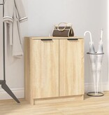 VidaXL Schoenenkast 59x35x70 cm bewerkt hout sonoma eikenkleurig