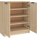 VidaXL Schoenenkast 59x35x70 cm bewerkt hout sonoma eikenkleurig