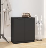 VidaXL Schoenenkast 59x35x70 cm bewerkt hout zwart