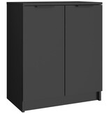 VidaXL Schoenenkast 59x35x70 cm bewerkt hout zwart