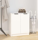 VidaXL Schoenenkast 59x35x70 cm bewerkt hout wit
