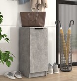 VidaXL Schoenenkast 30x35x70 cm bewerkt hout betongrijs