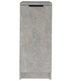 VidaXL Schoenenkast 30x35x70 cm bewerkt hout betongrijs