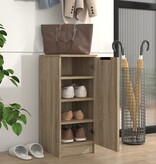 VidaXL Schoenenkast 30x35x70 cm bewerkt hout sonoma eikenkleurig
