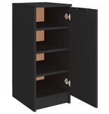 VidaXL Schoenenkast 30x35x70 cm bewerkt hout zwart