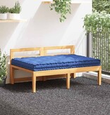 VidaXL Palletvloerkussen 120x80x10 cm katoen lichtblauw