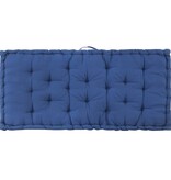 VidaXL Palletvloerkussen 120x80x10 cm katoen lichtblauw