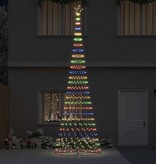 VidaXL LED Kerstboom met 555 LED Multikleur 500 cm Metaal