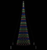 VidaXL LED Kerstboom met 555 LED Multikleur 500 cm Metaal
