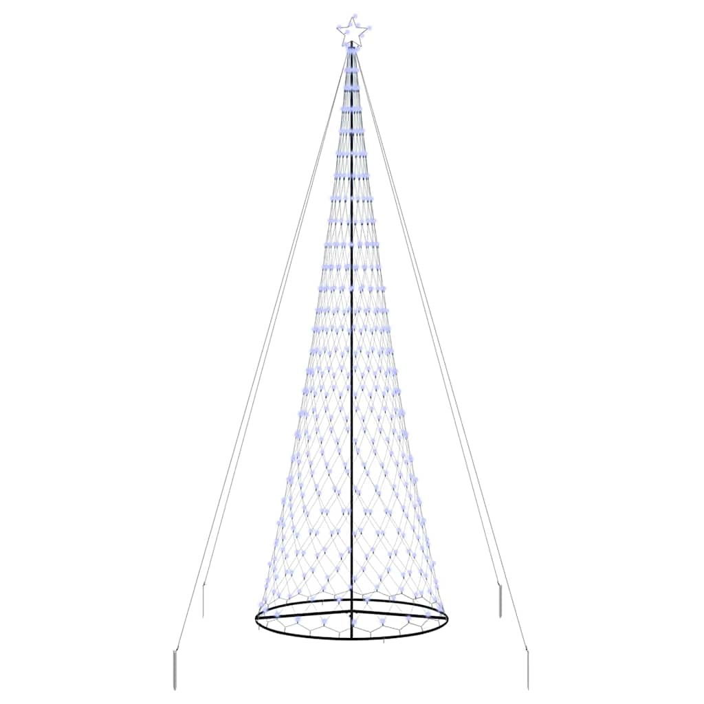VidaXL LED Kerstboom met 555 LED met standaard Blauw 500 cm Metaal